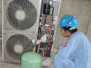 空調加氟現場